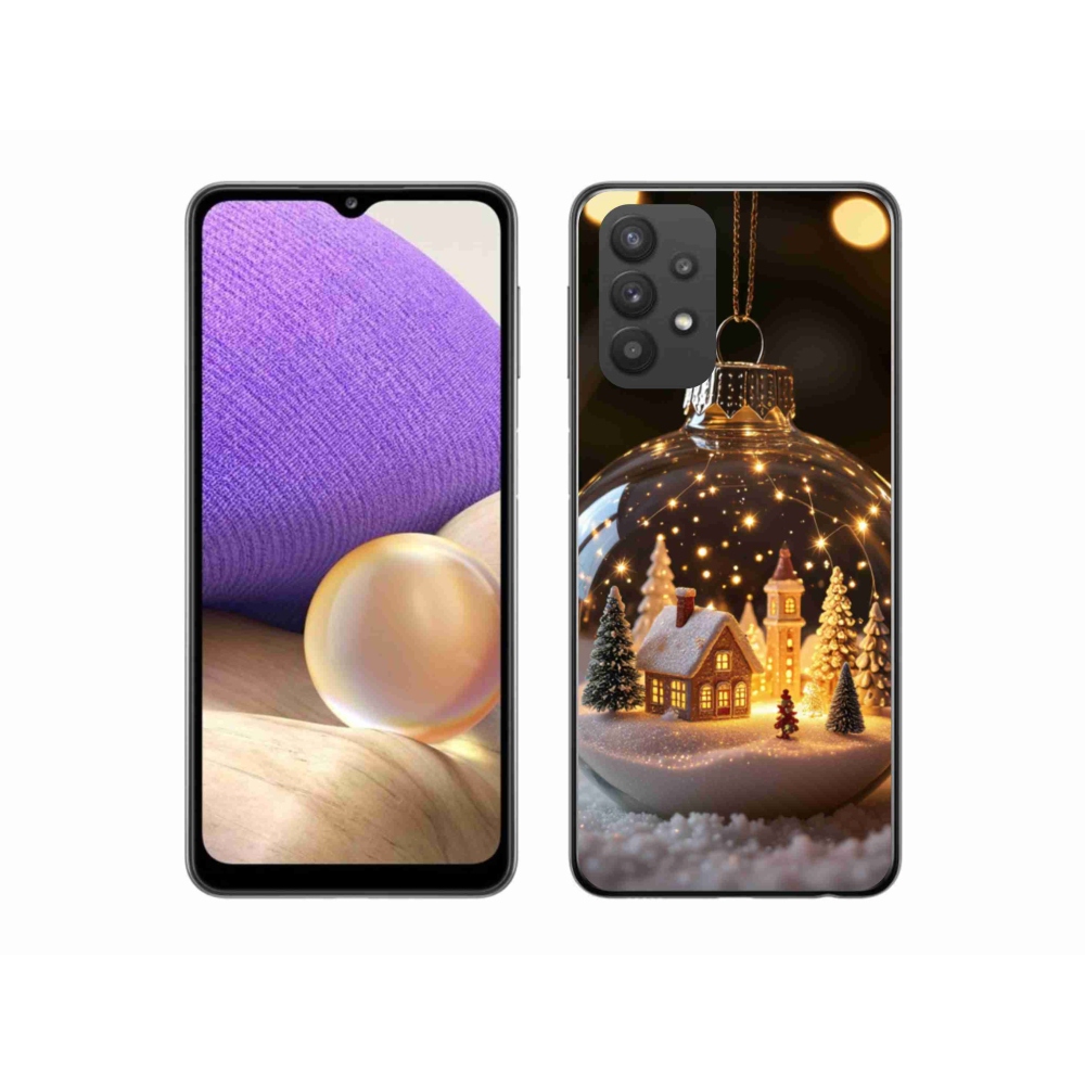 Gél borító mmCase Samsung Galaxy A32 5G - Karácsonyi gömbök 3