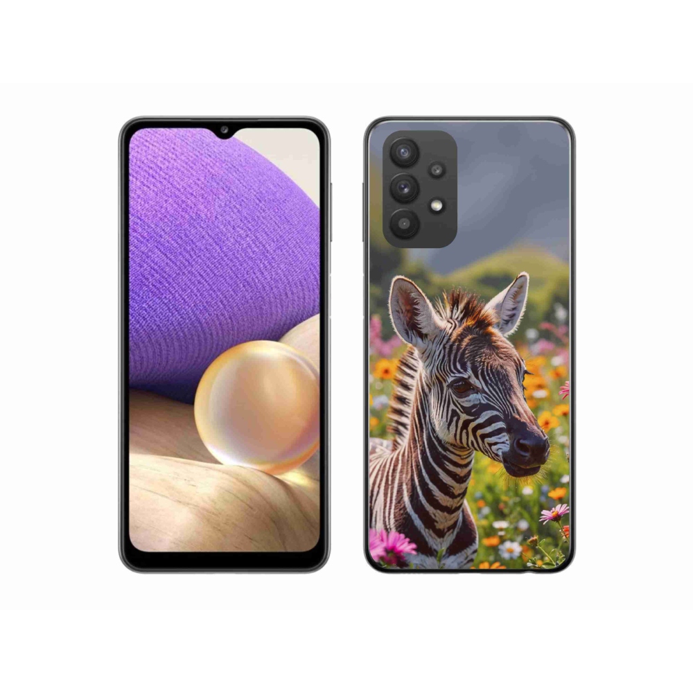 Zselés borítás mmCase Samsung Galaxy A32 5G - zebra a réten