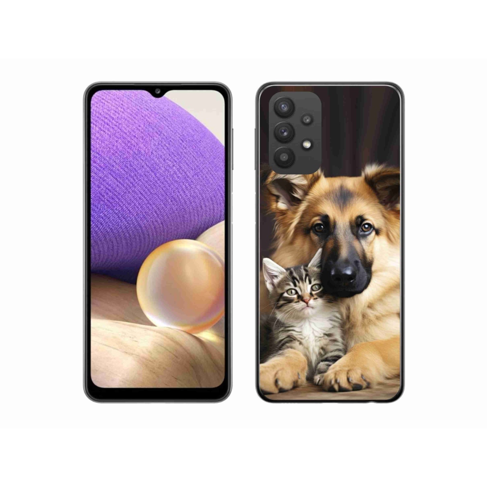 Gél borítás mmCase Samsung Galaxy A32 5G - állatbarátság