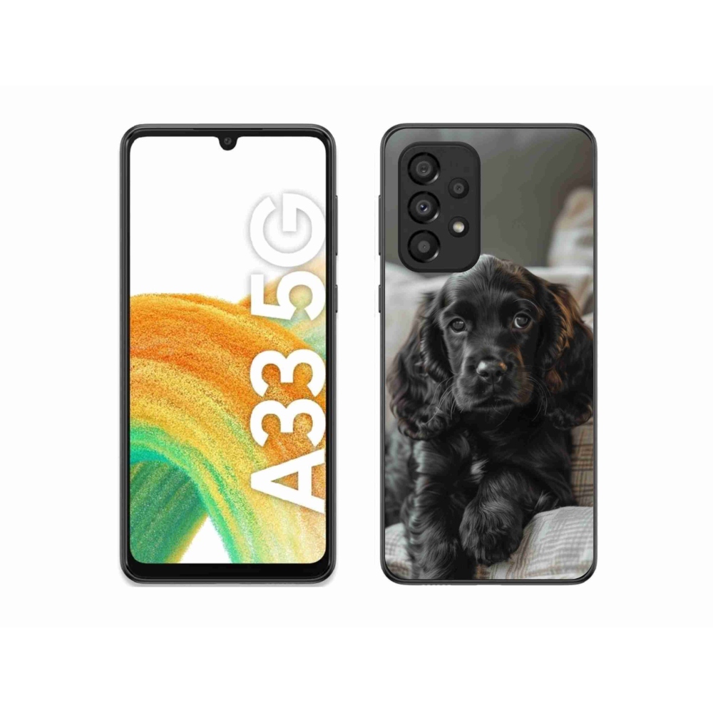 Gél borítás mmCase Samsung Galaxy A33 készülékhez - angol cocker spániel