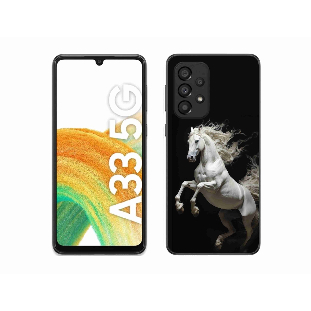 Zselés borítás mmCase Samsung Galaxy A33 - fehér ló 4