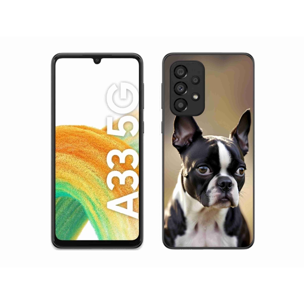 Gél borítás mmCase Samsung Galaxy A33 készülékhez - Boston Terrier