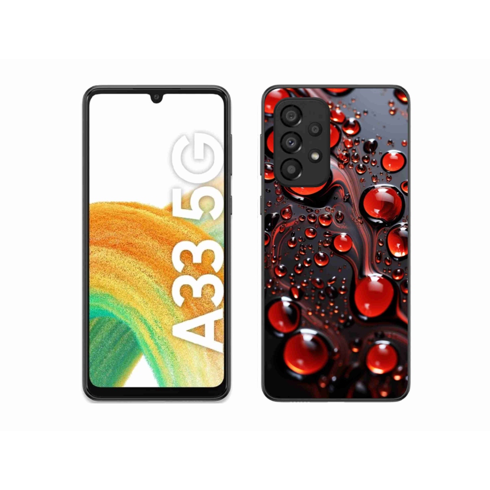 Gél védőhuzat mmCase Samsung Galaxy A33 - piros csepp 2