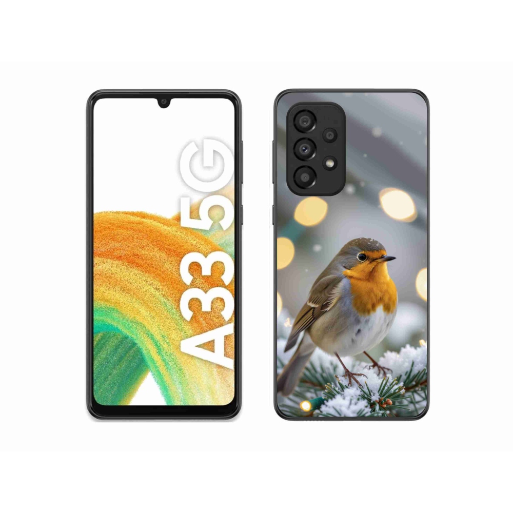 Gél borítás mmCase Samsung Galaxy A33 készülékhez - télen pirosló színben