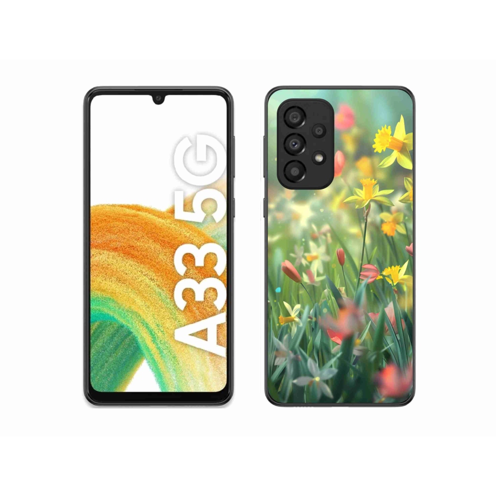 Gél borítás mmCase Samsung Galaxy A33 - tavaszi virágok