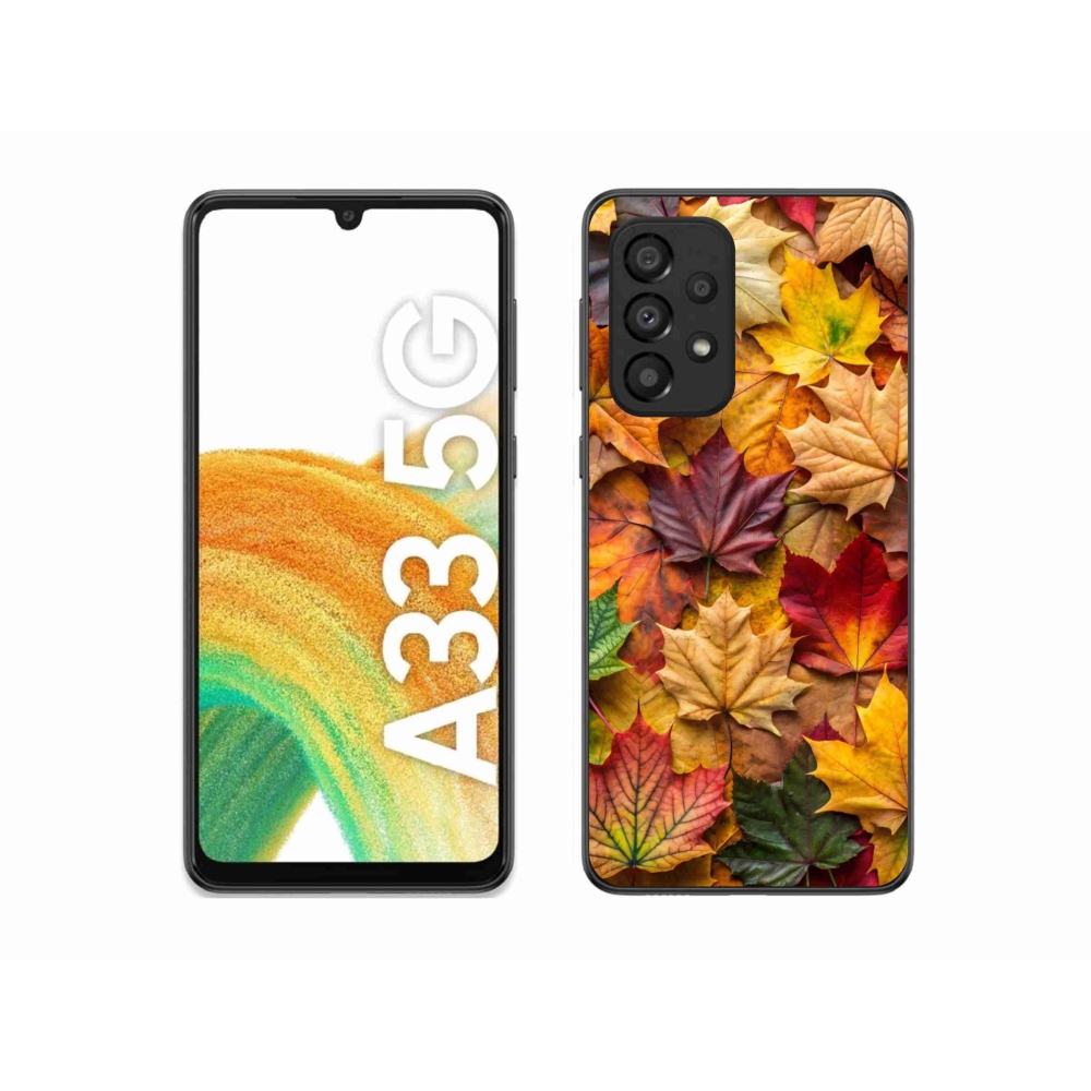 Gél borítás mmCase Samsung Galaxy A33 - juharlevelek 2