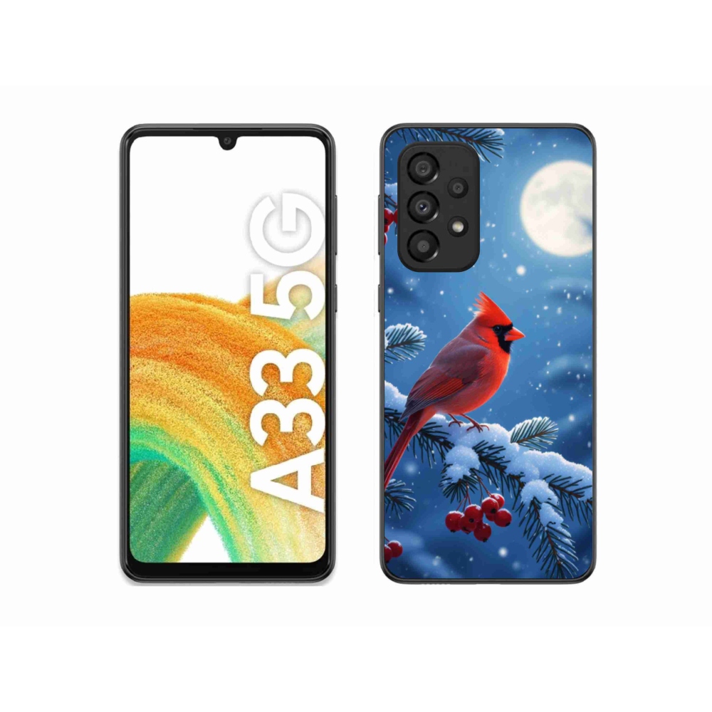 Zselés borítás mmCase Samsung Galaxy A33 készülékhez - kardinálpiros színű