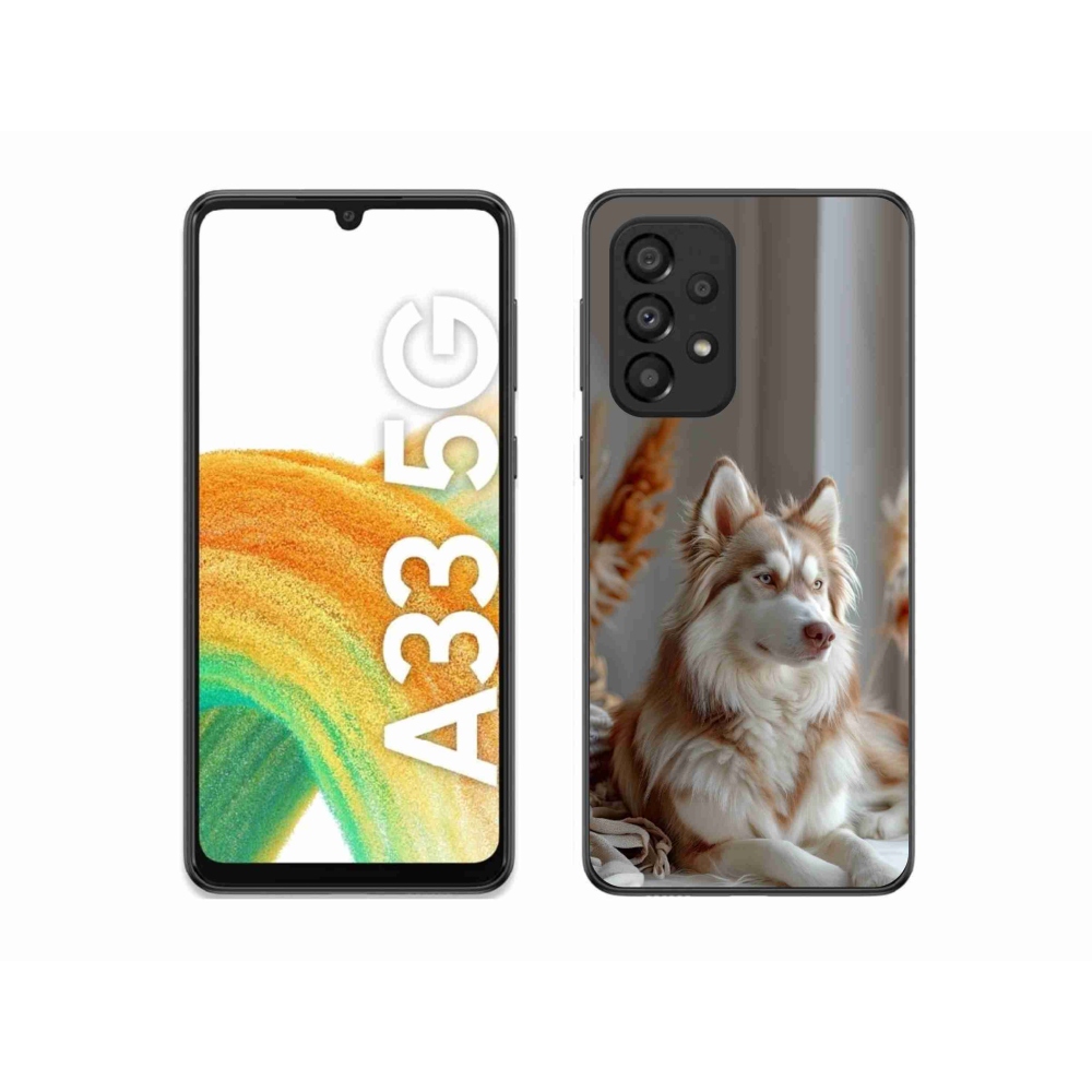 Zselés borítás mmCase Samsung Galaxy A33 - csendes szibériai husky