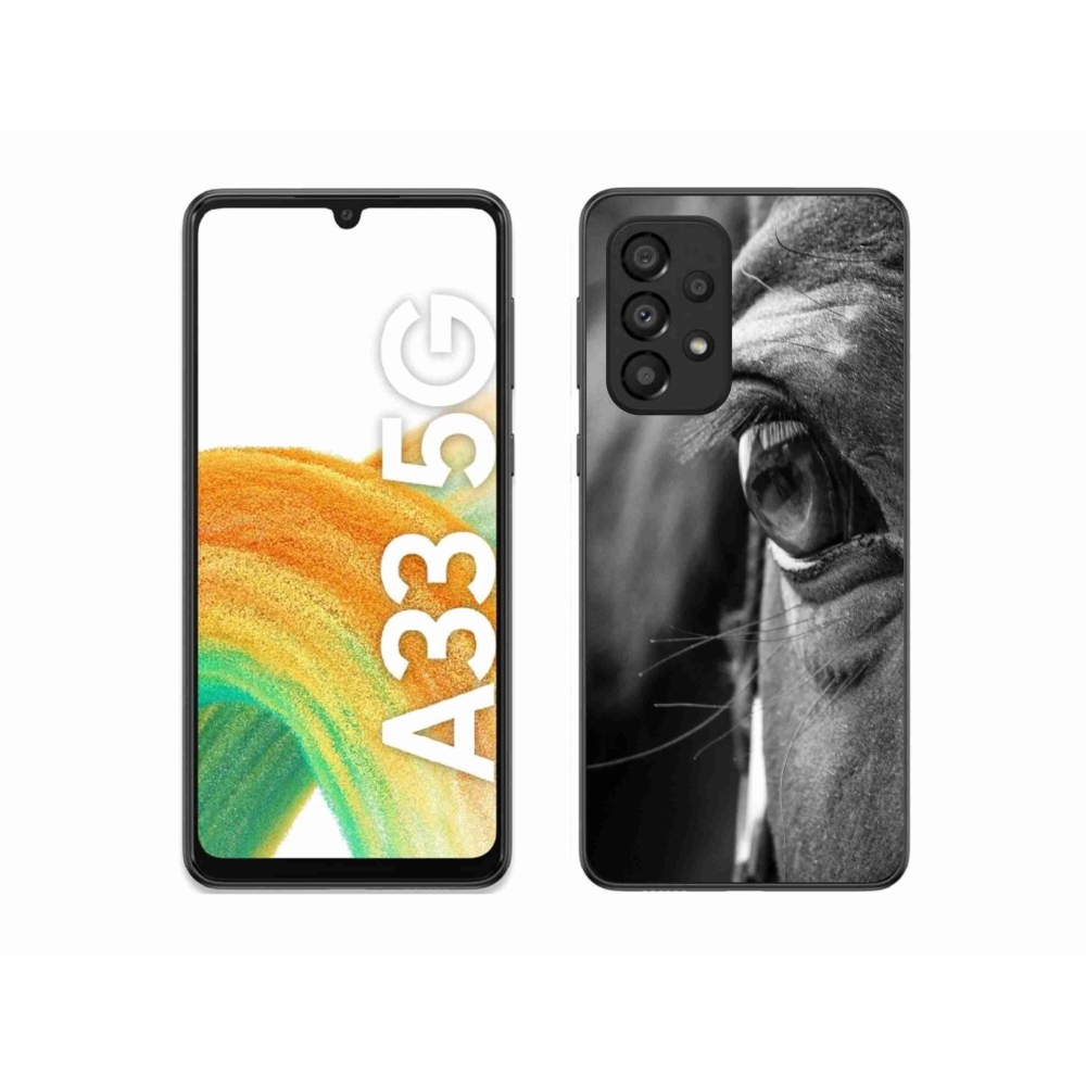 Gél borítás mmCase Samsung Galaxy A33-hoz - ló nézet