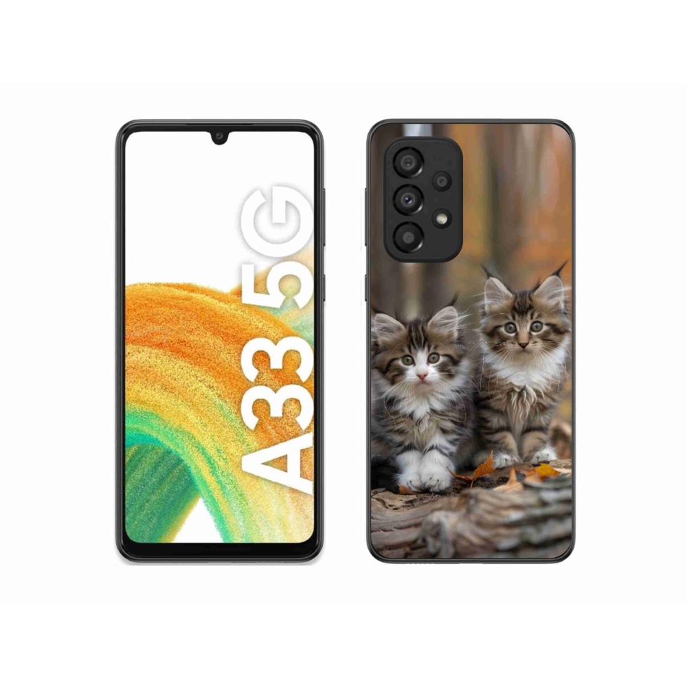 Gél védőburkolat mmCase Samsung Galaxy A33 - cat duo 3 -hoz