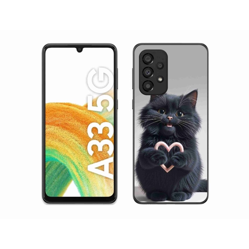 Gél borító mmCase Samsung Galaxy A33 - macskaszerelem 3