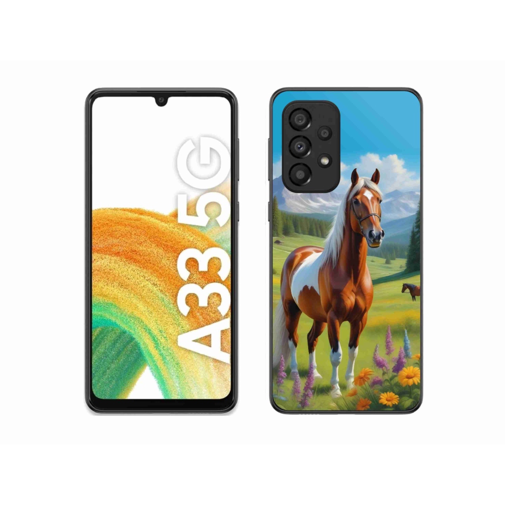 Zselés borítás mmCase Samsung Galaxy A33 - ló a réten