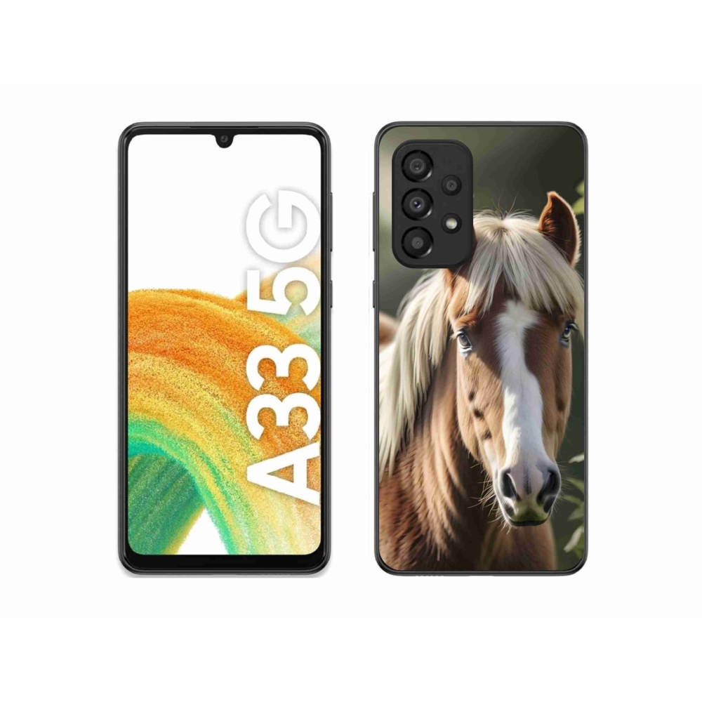 Zselés borítás mmCase Samsung Galaxy A33 készülékhez - ló könnyű sörénnyel