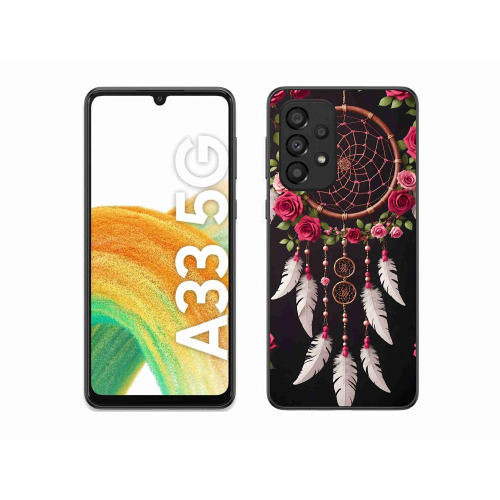 Gél borítás mmCase Samsung Galaxy A33 készülékhez - álomfogó rózsákkal
