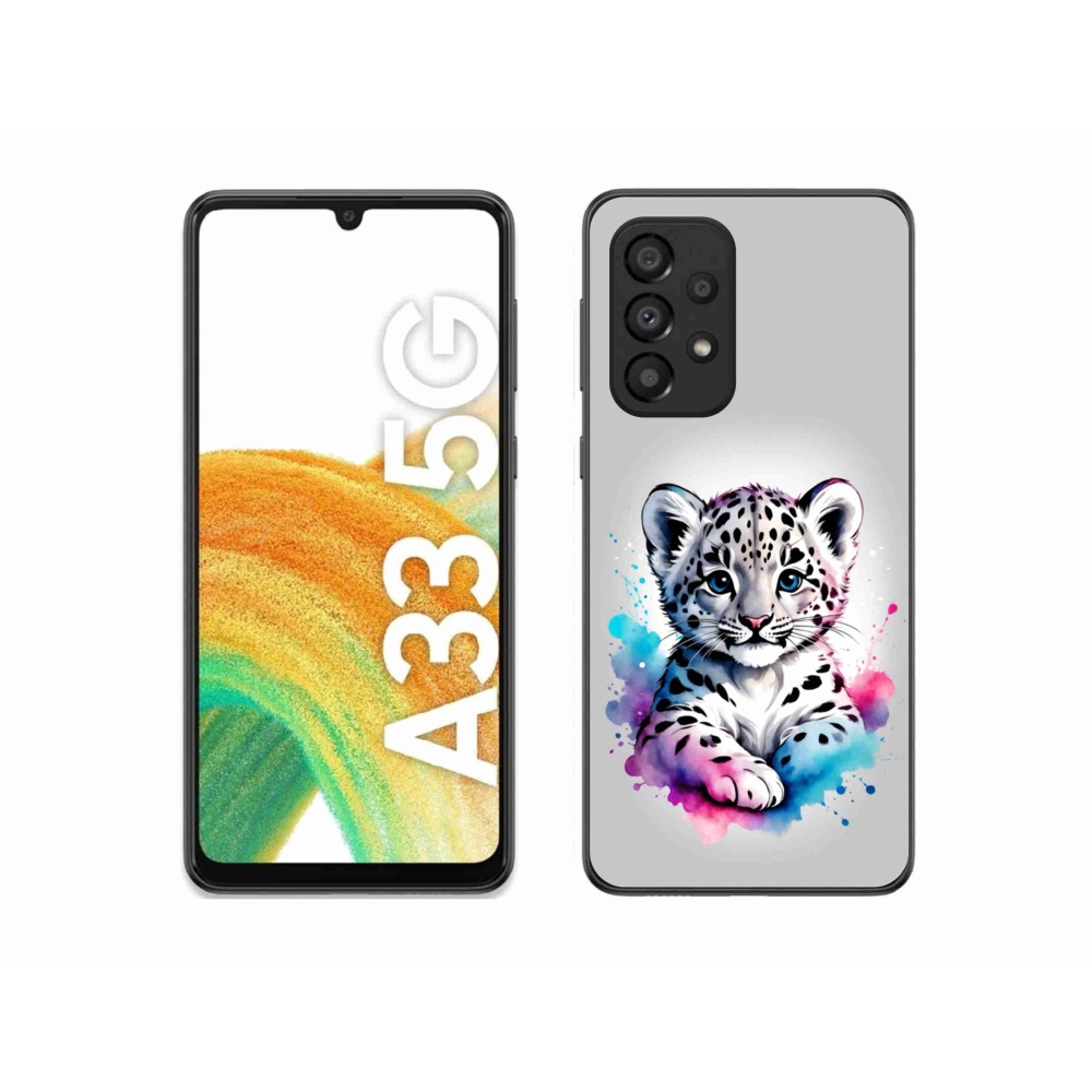 Zselés borítás mmCase Samsung Galaxy A33 - leopárd kölyökhöz
