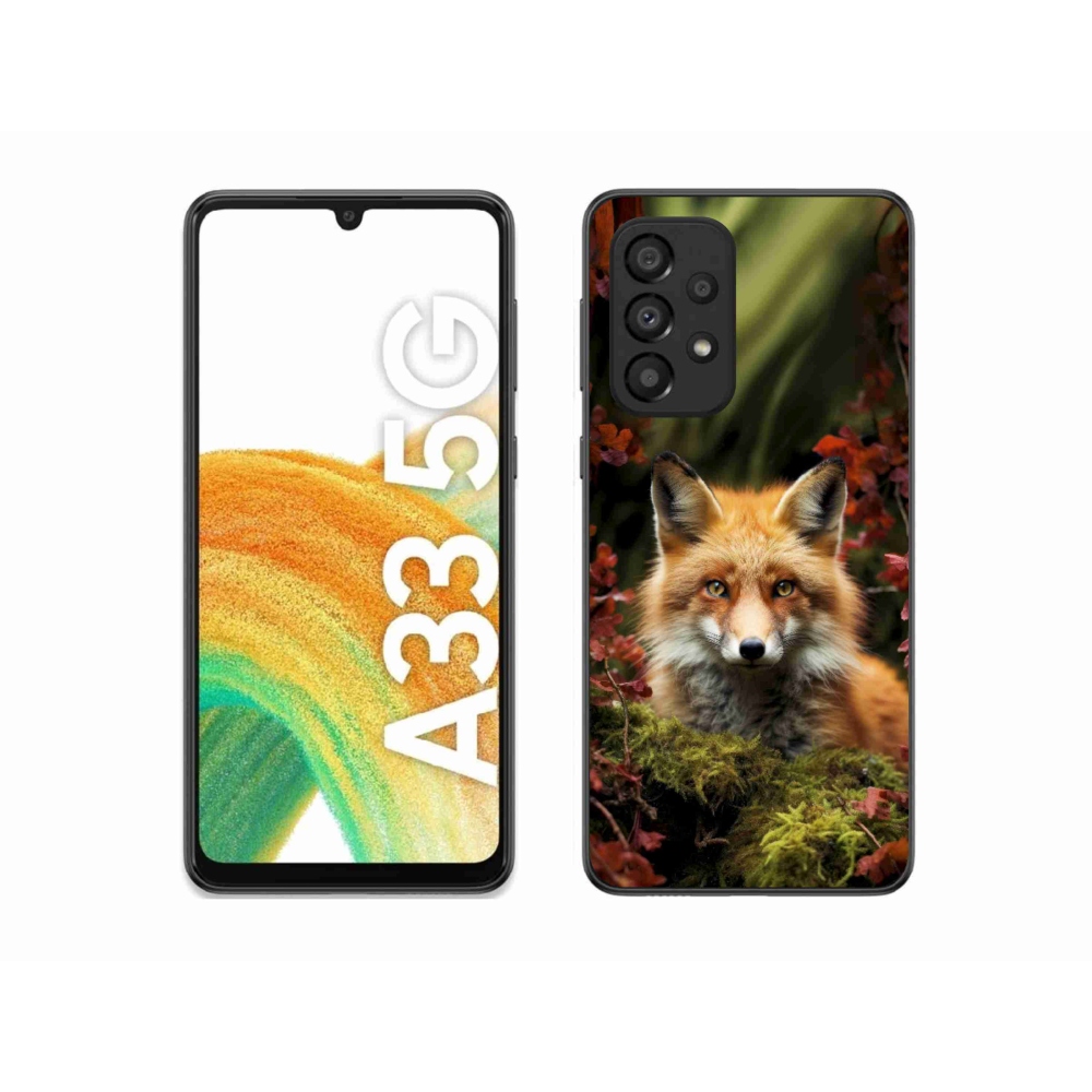 Zselés borítás mmCase Samsung Galaxy A33 - róka az erdőben