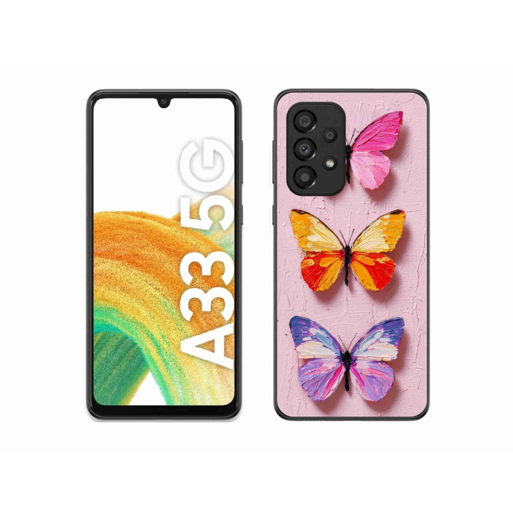 Gél borítás mmCase Samsung Galaxy A33 - pillangó szentháromsághoz