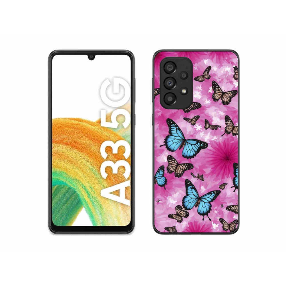 Gél borítás mmCase Samsung Galaxy A33 készülékhez - pillangó kert