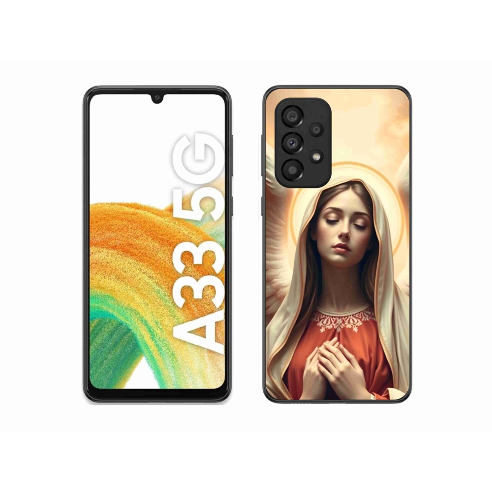 Zselés borítás mmCase Samsung Galaxy A33 - vallási motívumhoz