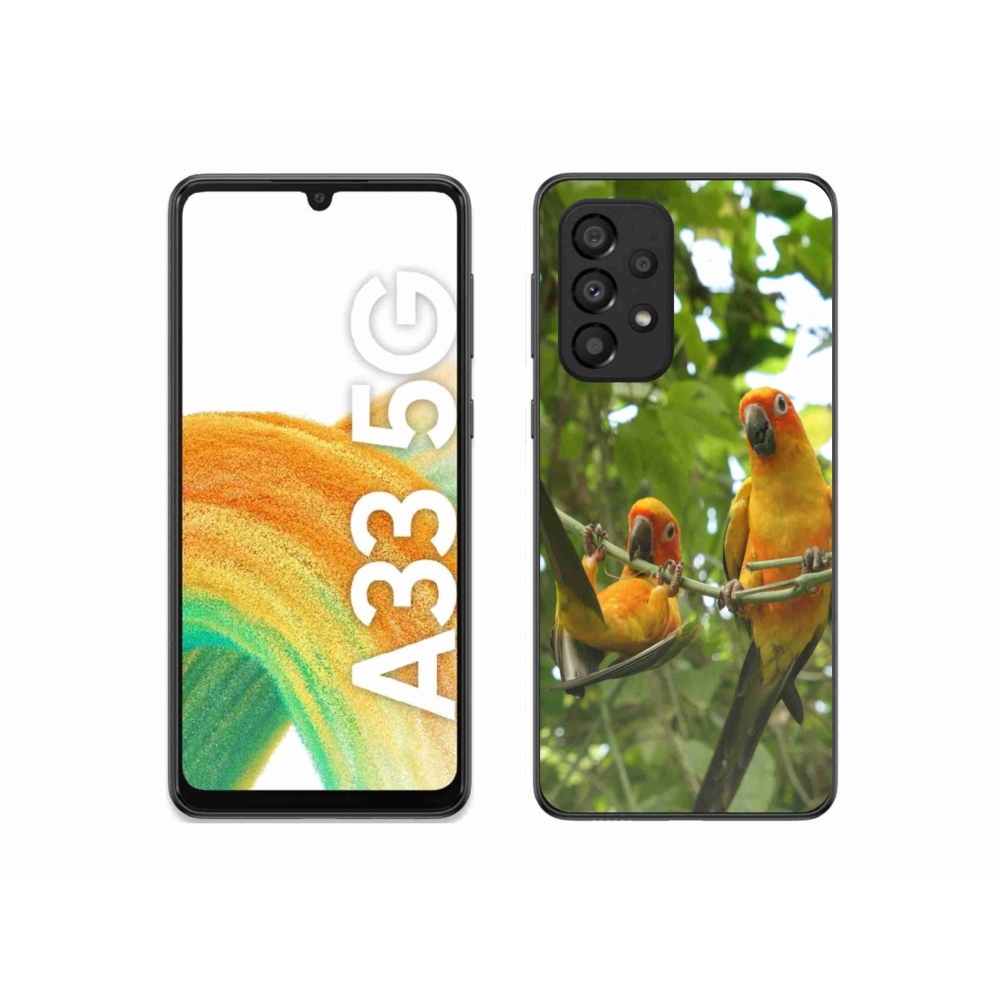 Gél borítás mmCase Samsung Galaxy A33 - papagájok aratingy