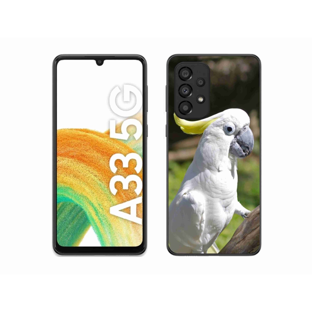 Gél borítás mmCase Samsung Galaxy A33 készülékhez - papagáj kakadu 2