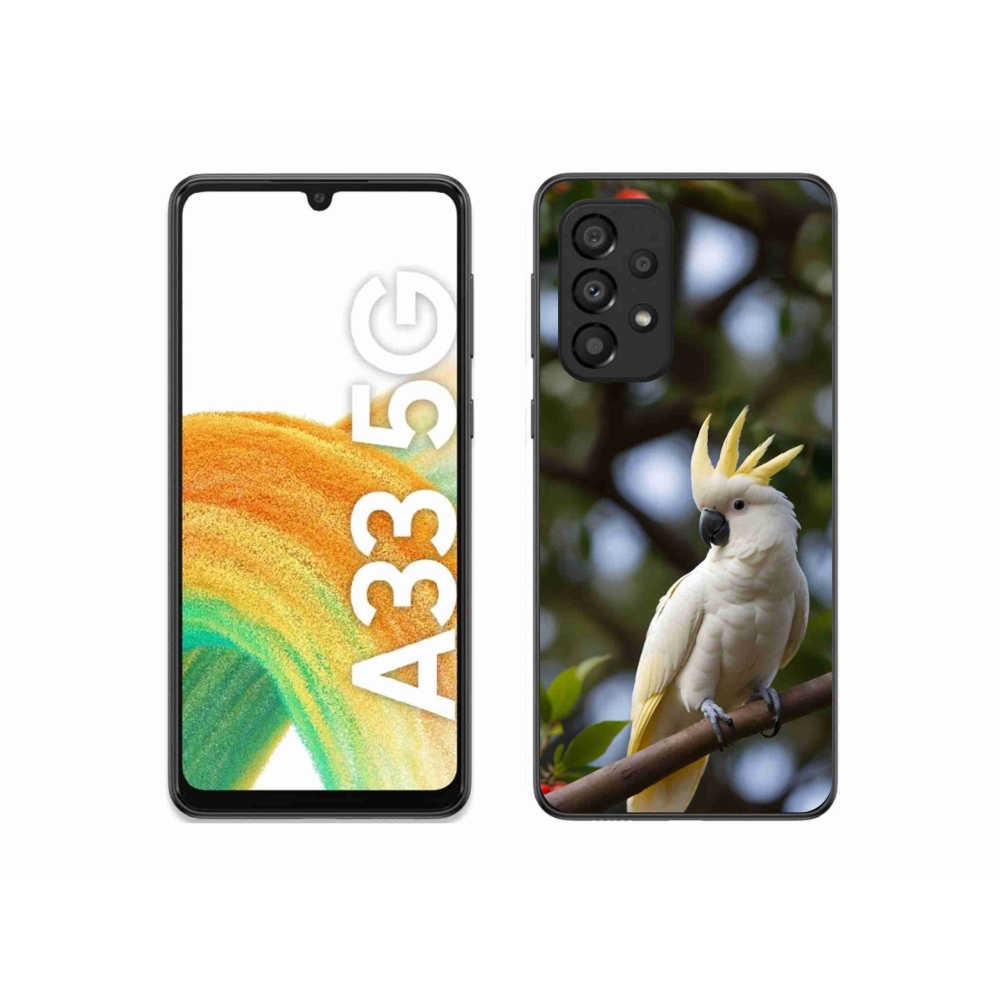 Gél borítás mmCase Samsung Galaxy A33 készülékhez - papagáj kakadu 3