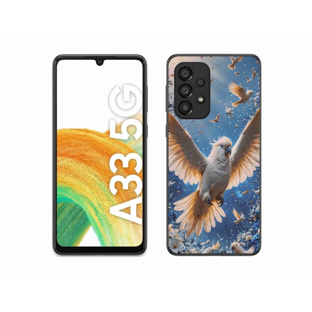 Gél borítás mmCase Samsung Galaxy A33 készülékhez - papagáj kakadu