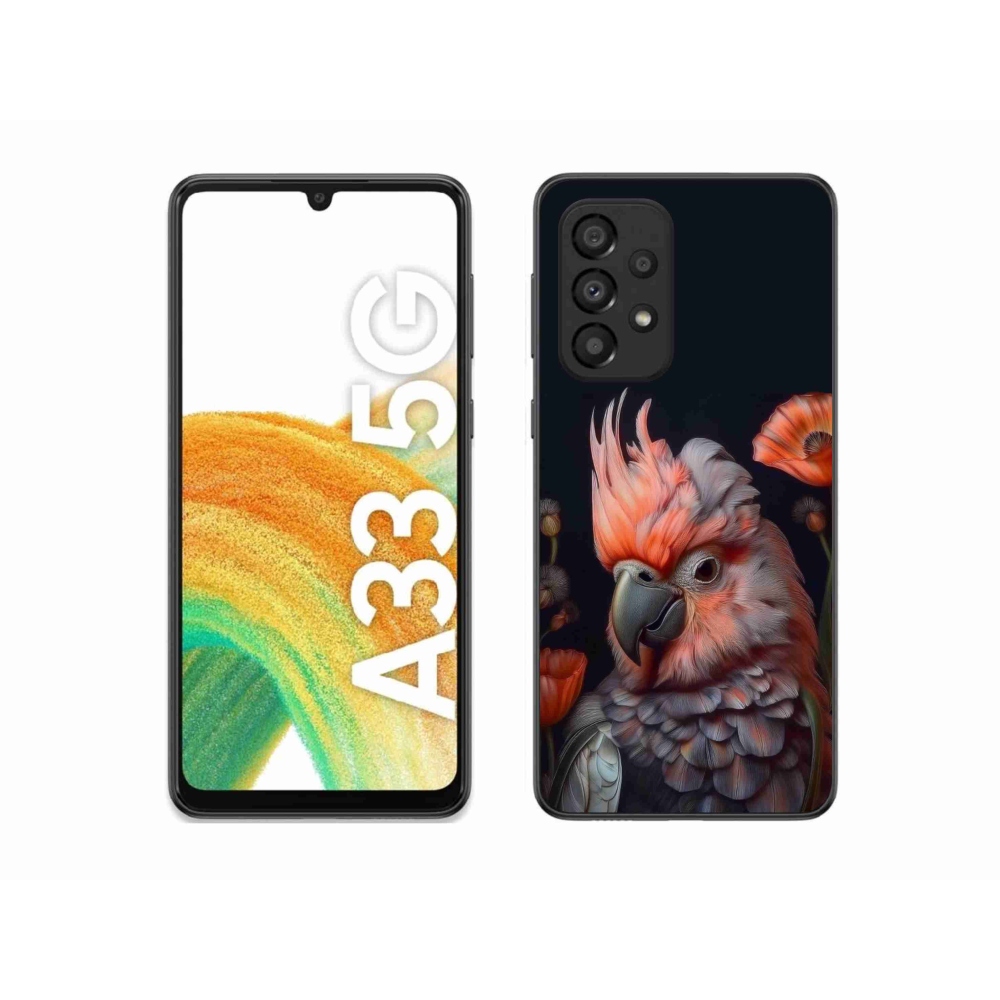 Gél borítás mmCase Samsung Galaxy A33 - papagáj kakadu színekben