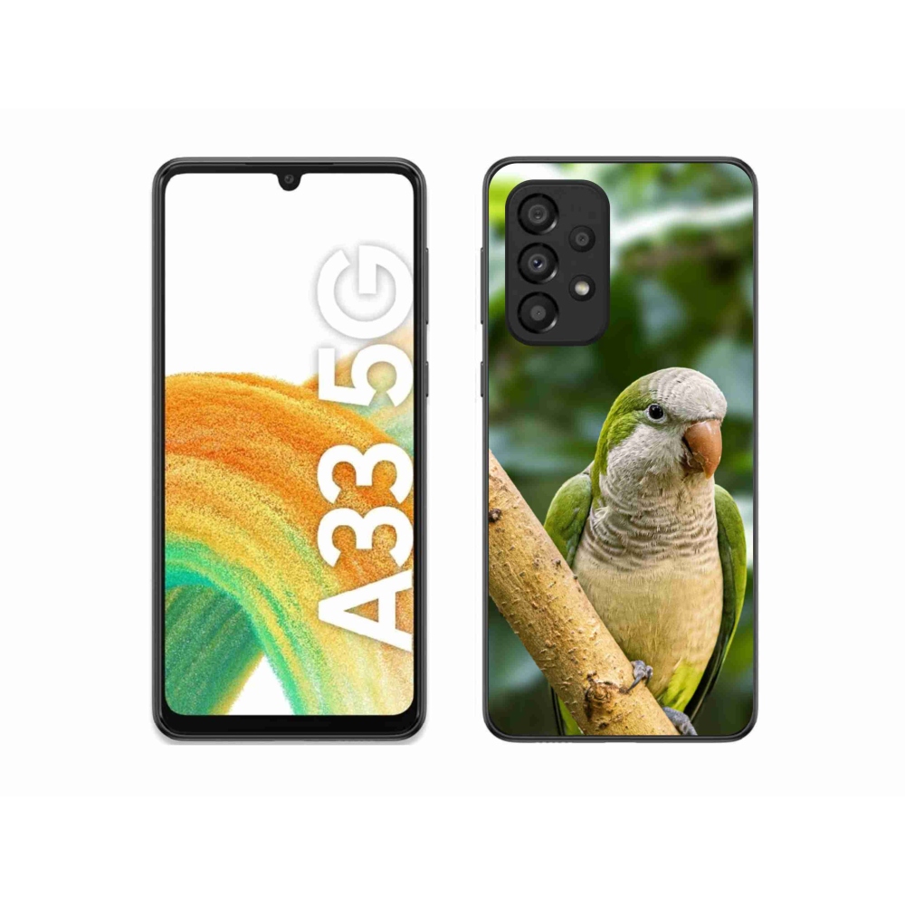 Zselés borítás mmCase Samsung Galaxy A33 készülékhez - papagáj