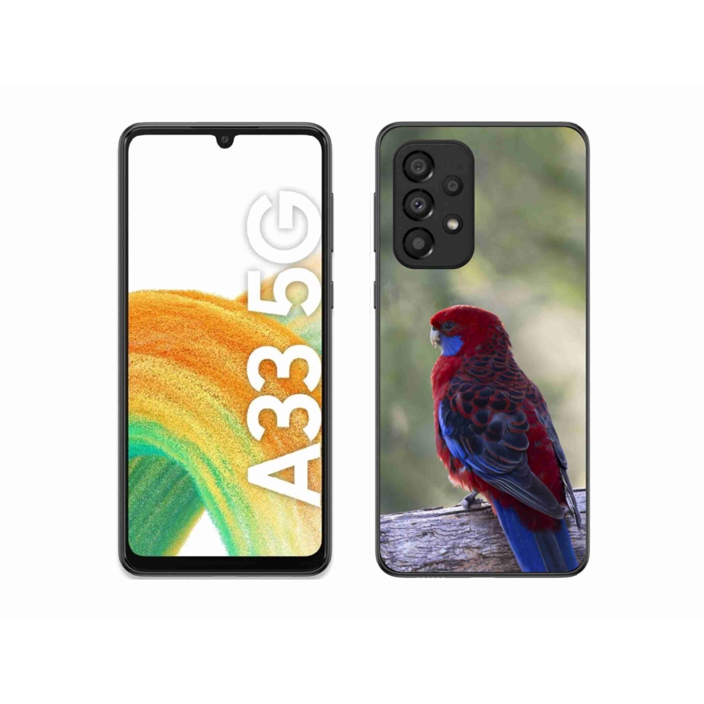 Zselés borítás mmCase Samsung Galaxy A33 készülékhez - papagáj rosela