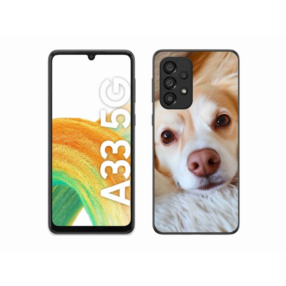 Gél borítás mmCase Samsung Galaxy A33 készülékhez - Aranyos csivava