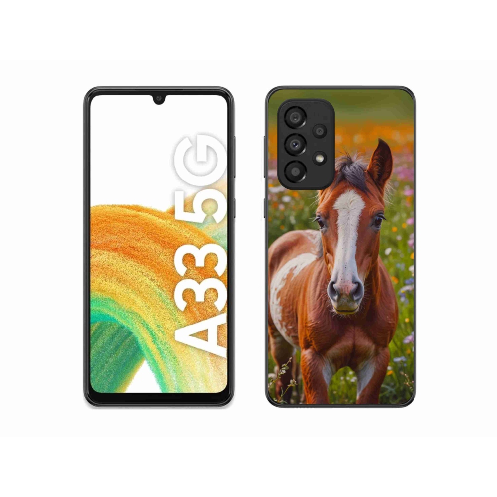 Gél borító mmCase Samsung Galaxy A33 - aranyos csikóhoz