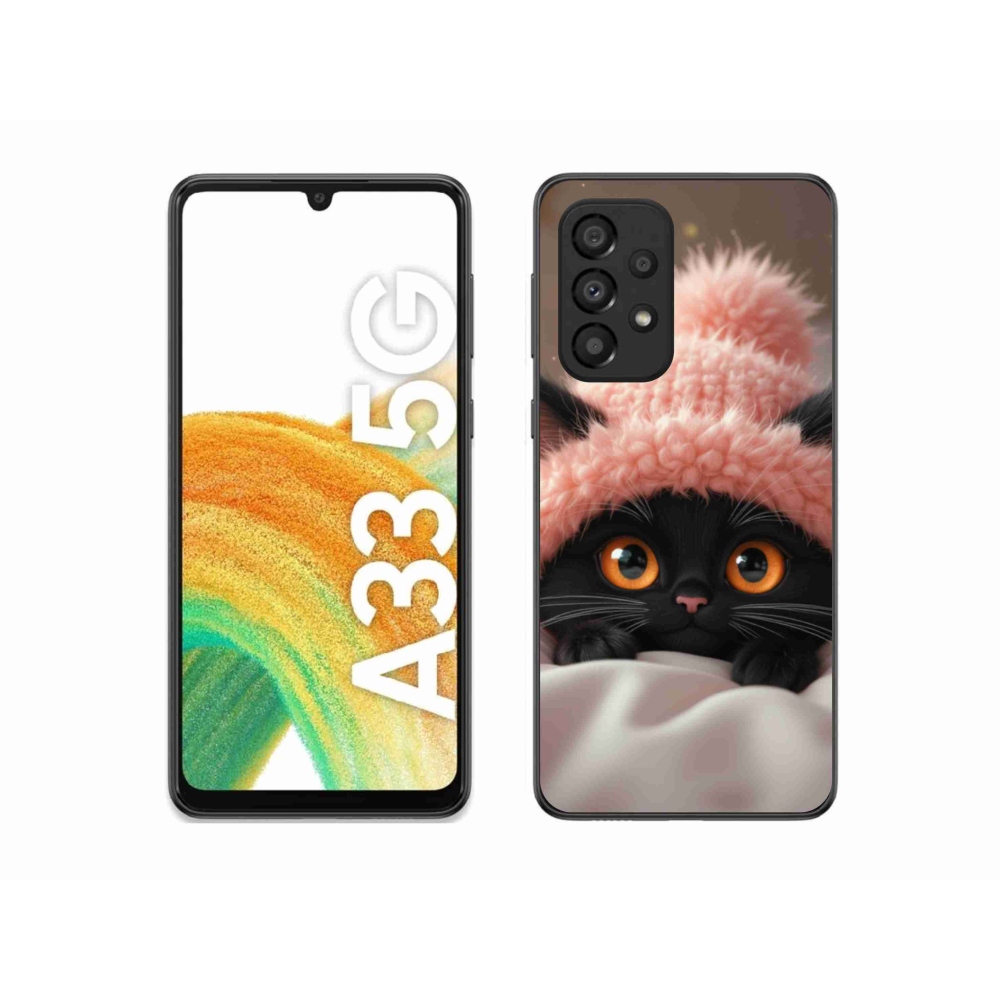 Gél borítás mmCase Samsung Galaxy A33 - aranyos cica 7