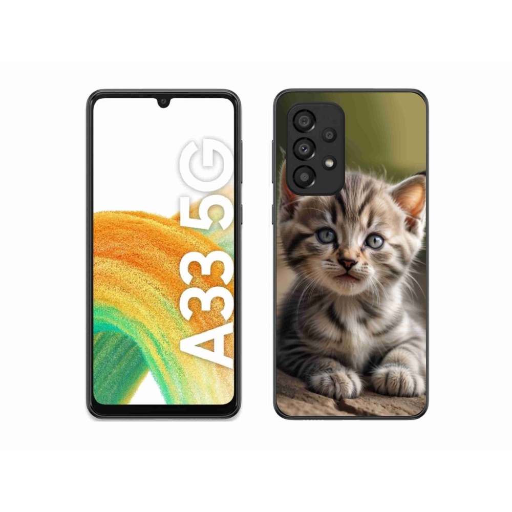 Gél borítás mmCase Samsung Galaxy A33 - aranyos cica 9