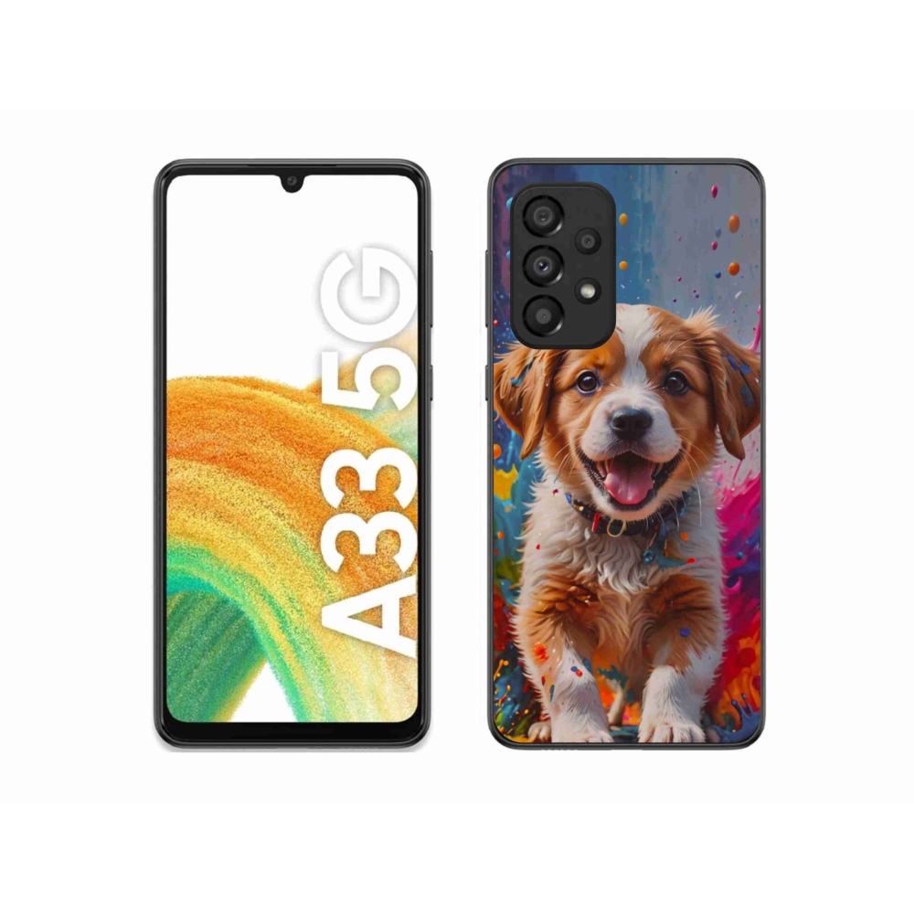Gél borítás mmCase Samsung Galaxy A33 - aranyos kiskutya 3