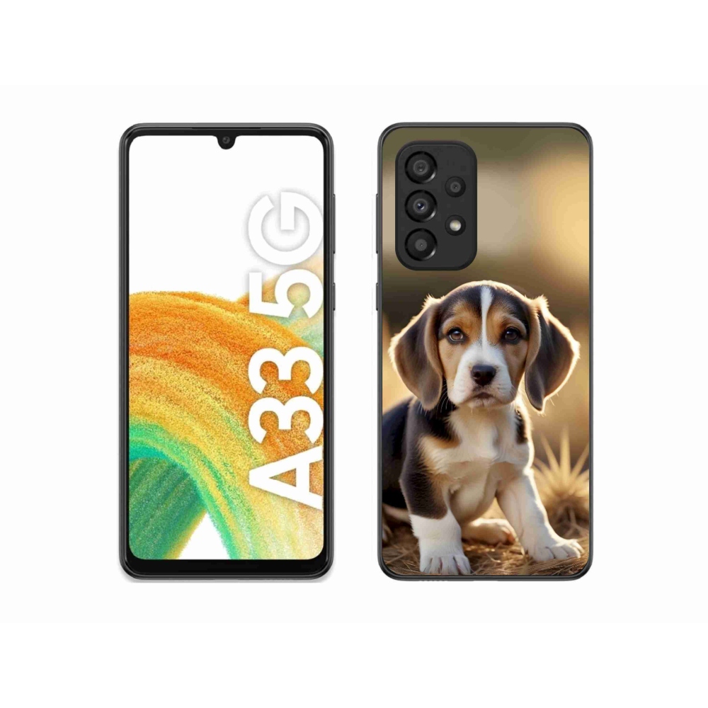 Gél borítás mmCase Samsung Galaxy A33 - aranyos beagle