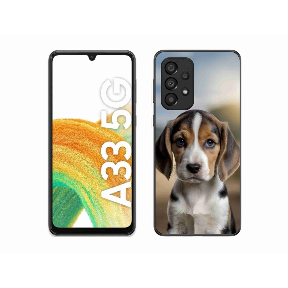 Gél borítás mmCase Samsung Galaxy A33 - aranyos beagle