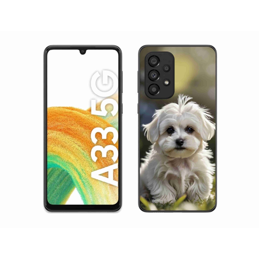 Gél borítás mmCase Samsung Galaxy A33 készülékhez - aranyos máltai kutya