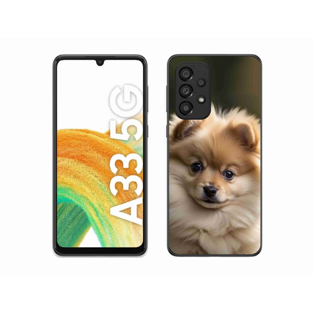 Gél borítás mmCase Samsung Galaxy A33 - aranyos pomerániai 2