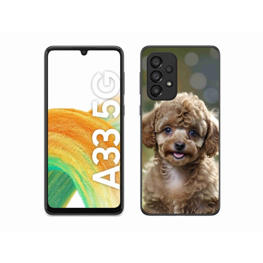 Gél borítás mmCase Samsung Galaxy A33 készülékhez - aranyos uszkár
