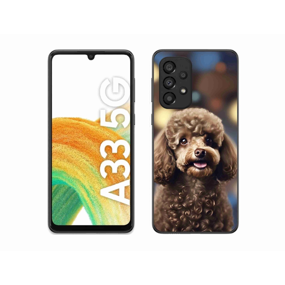 Gél borítás mmCase Samsung Galaxy A33 készülékhez - aranyos uszkár