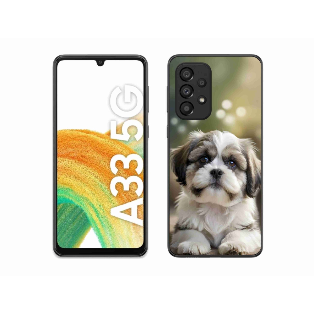 Gél borítás mmCase Samsung Galaxy A33 - aranyos shih-tzu