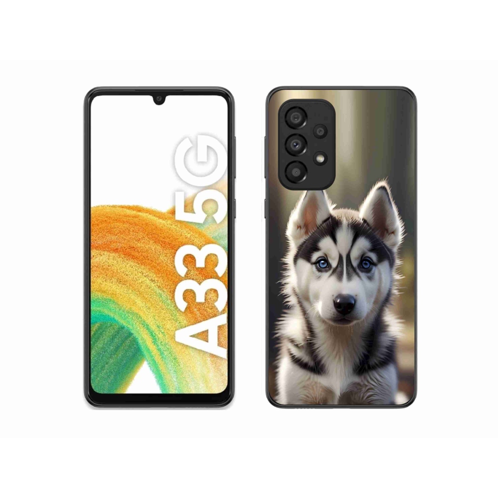 Gél borítás mmCase Samsung Galaxy A33 készülékhez - aranyos szibériai husky