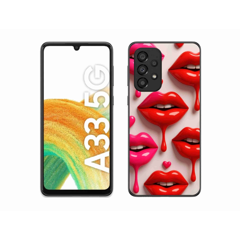 Gél borítás mmCase Samsung Galaxy A33 - ajkak 2