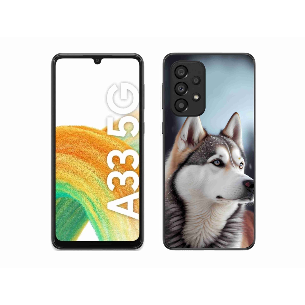 Gél borítás mmCase Samsung Galaxy A33 készülékhez - Szibériai husky