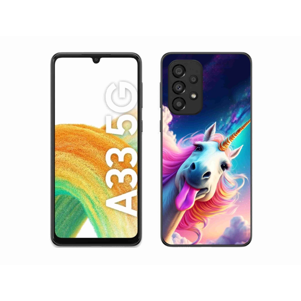 Gél borítás mmCase Samsung Galaxy A33 - őrült egyszarvúhoz