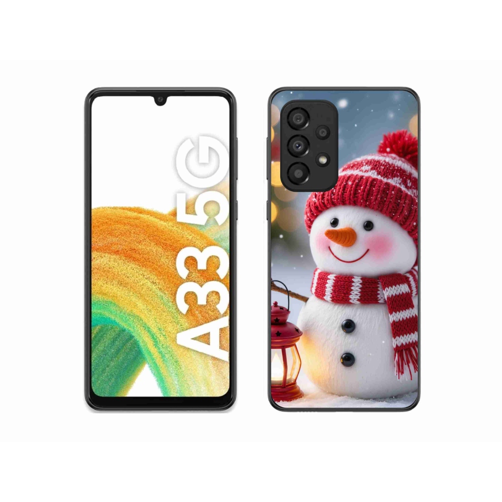 Gél borítás mmCase Samsung Galaxy A33 - hóember 2