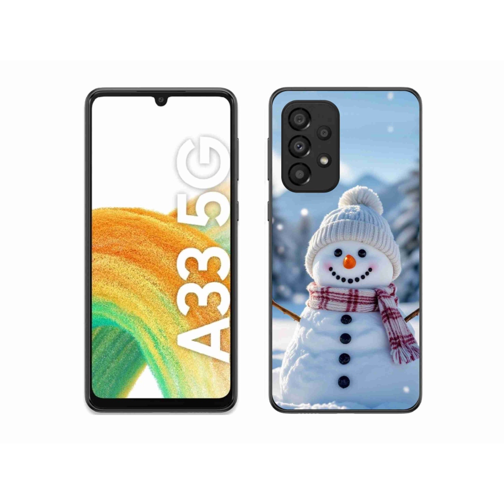 Gél borítás mmCase Samsung Galaxy A33 - hóember 3