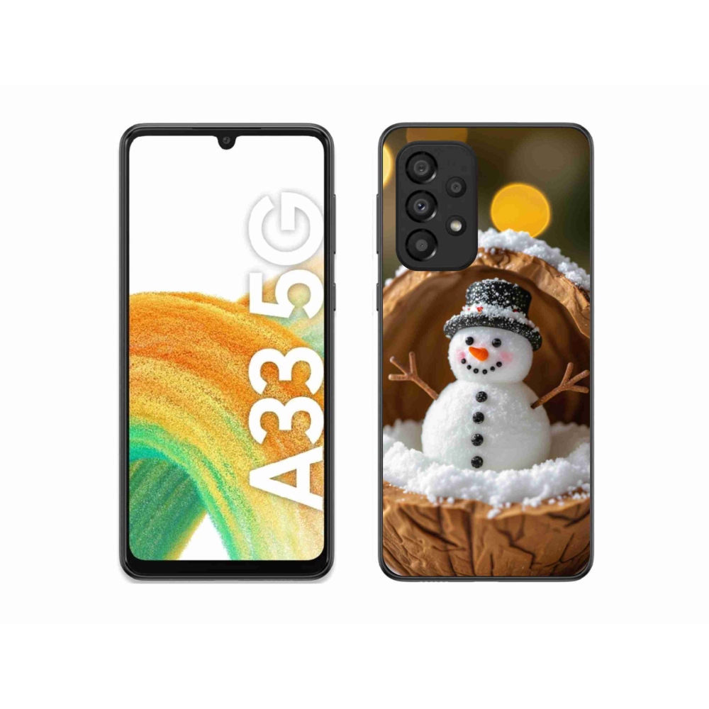 Gél borító mmCase Samsung Galaxy A33 - hóember 4
