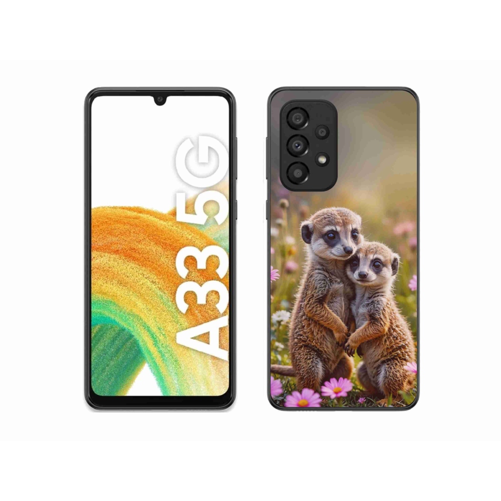 Gél borítás mmCase Samsung Galaxy A33 - szurikátás duóhoz